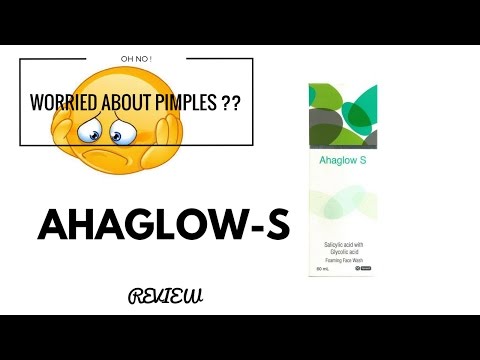 Best face wash for acne prone skin - Ahaglow-S foaming face wash review