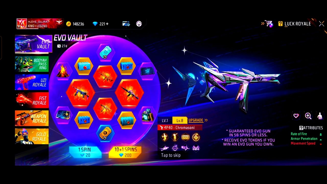 🌺MP40 NEW EVO VAULT EVENT TODAY| FREEFIRE NEW EVENTFF NEW EVENT TODAY]NEWFF EVENT|GARENA FREE 🔥