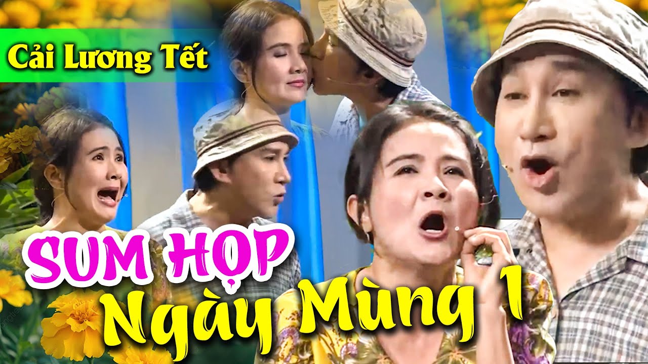 SUM HỌP NGÀY MÙNG 1 - Kim Tử Long Bất Ngờ HÔN NSND Thanh Ngân Ngay Trên Sân Khấu | Cải Lương Tết HTV