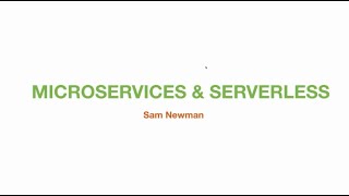 Celebrity Microservices and Serverless - Sam Newman Net Worth
