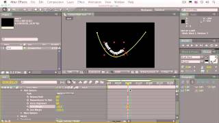 Adobe After Effects -  Creating Text on a Path