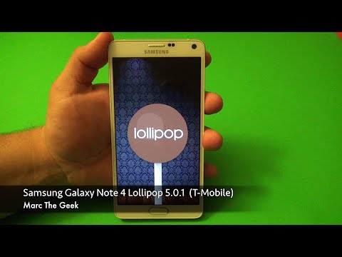 Samsung Galaxy Note 4 Lollipop 5.0.1 T-Mobile Update