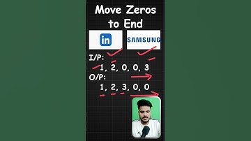 Move all the zeros to the end | #problemsolving #dsa #algorithms #coding #sde #cpp #java #python