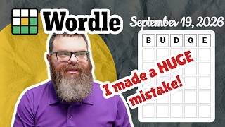 Unforced Error | Wordle #1918 (September 19, 2026)