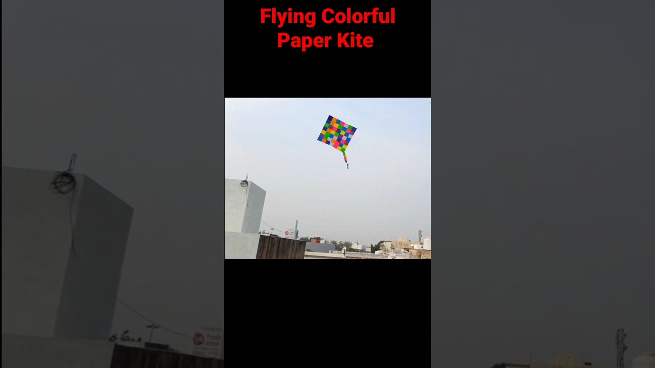 How To Make Flying Colorful Paper Kite, 