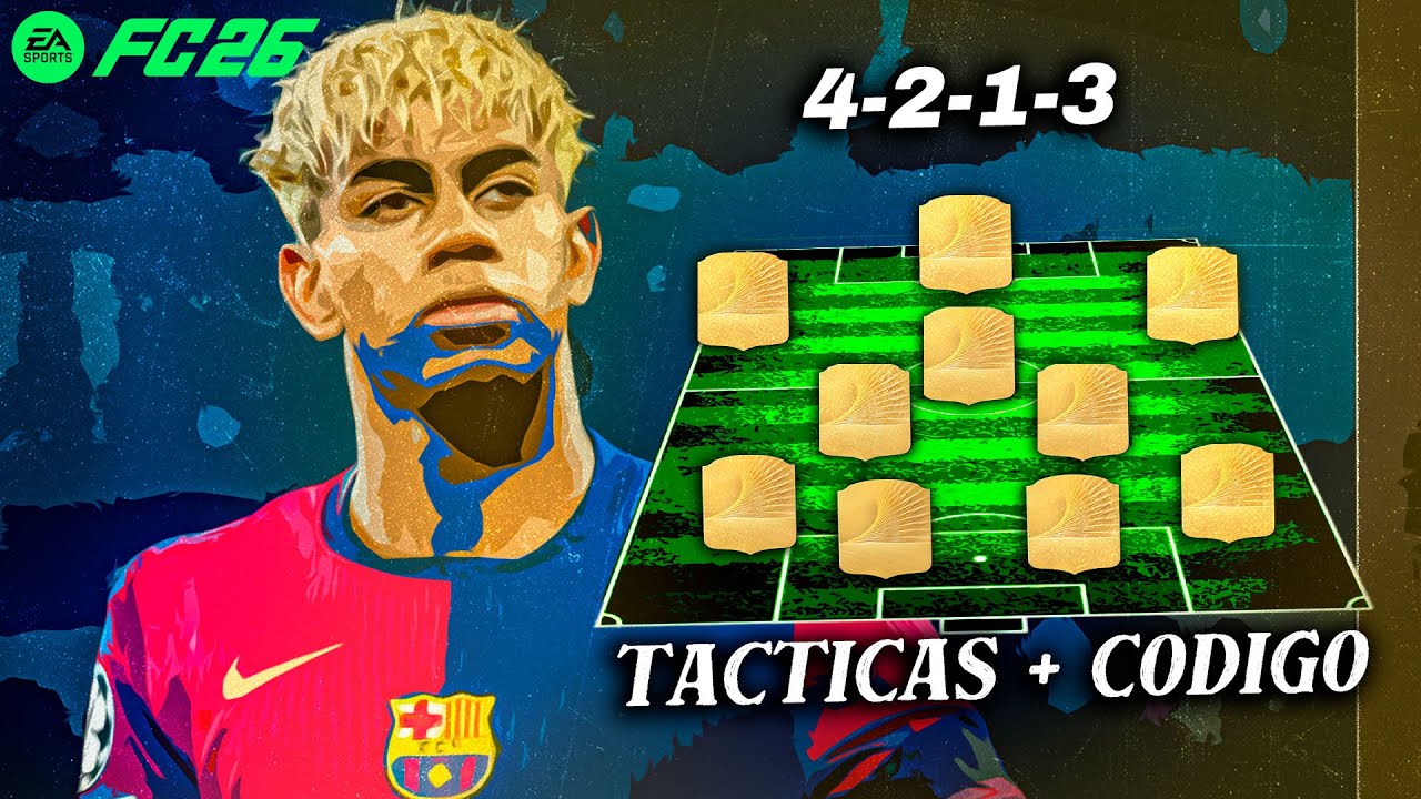 Tácticas BRUTALES Post Parche | 4-2-1-3 ✅🏆 Tácticas + Código | EA FC 26