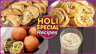 Holi Special Recipes - Holi Special Sweets - How to make Holi Snacks At Home - YouTube