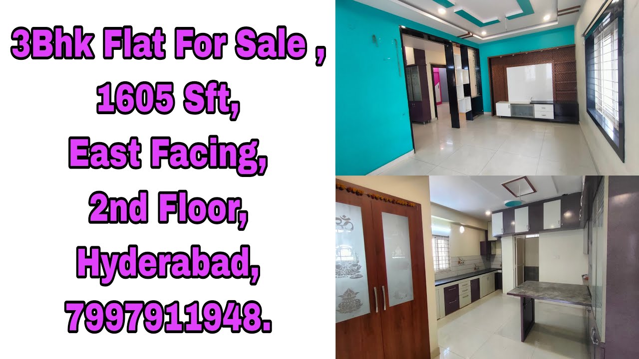 East Facing 3Bhk Flat For Sale Hyderabad Mansoorabad