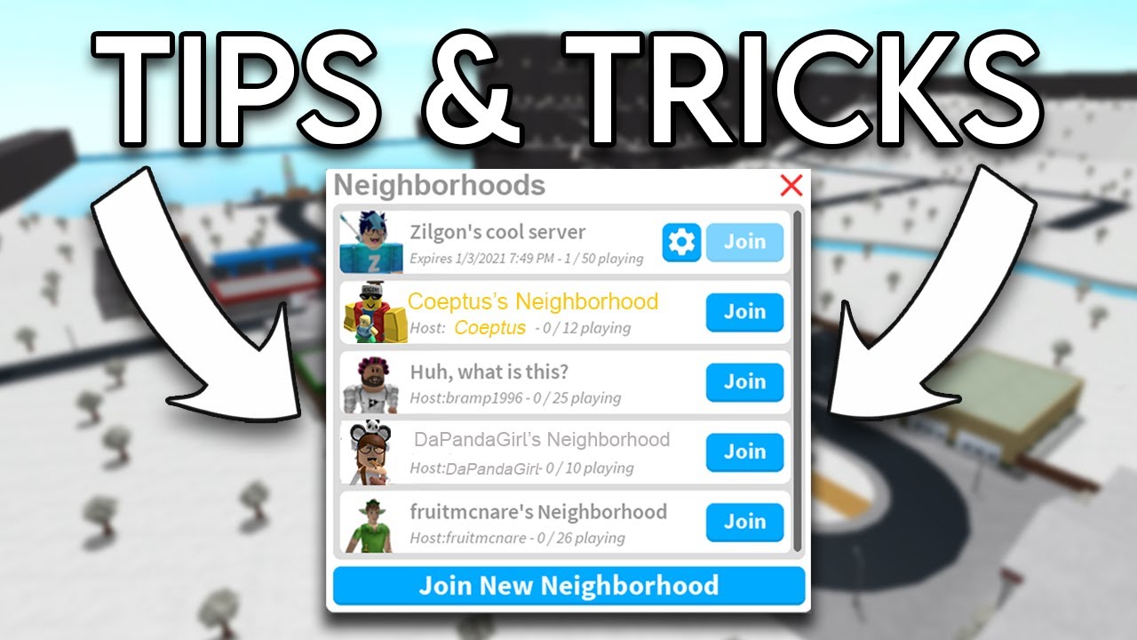 Bloxburg Neighborhood Tips Tricks Roblox Youtube Gambaran