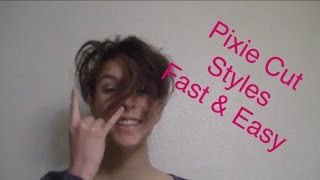 NO HEAT PIXIE CUT STYLES!!! ~in under 5 min~