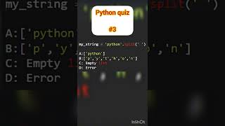 quiz for a python developer | part 3 #python #quiz #pythonquiz #dictionaryinpython