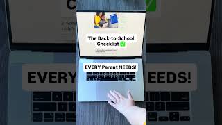 The #BackToSchool Checklist EVERY Parent NEEDS! #Shorts
