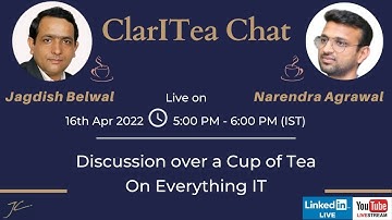 ClarITea Chat with Narendra Agrawal, Global CIO of Dabur India