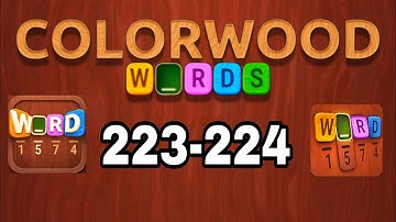 COLORWOOD WORDS Cryptogram level 223 224