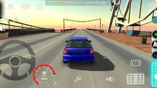 Jumping over the fun road in Car Parking Multiplayer 2 with a 583 horsepower Honda civic screenshot 5