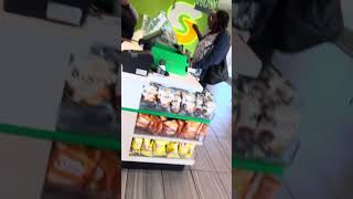 Subway pickup by the blind guy