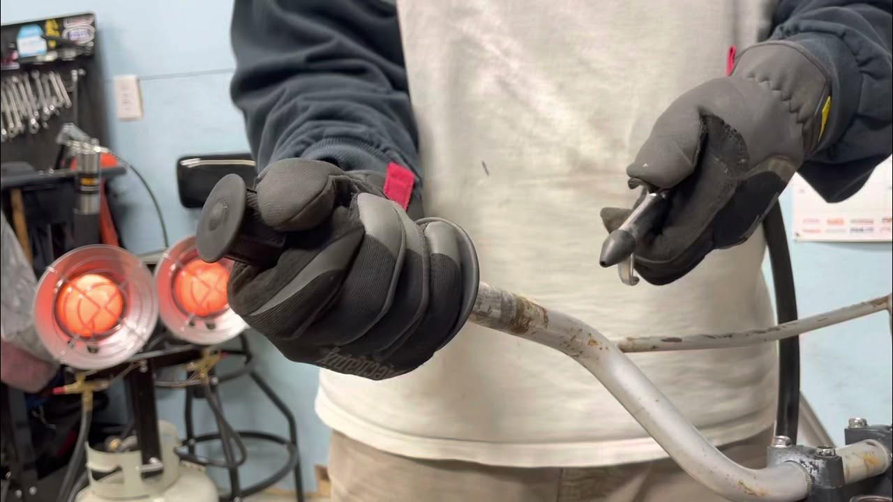 Tech tips How to easily remove stuck on handlebar grips Works for ATV