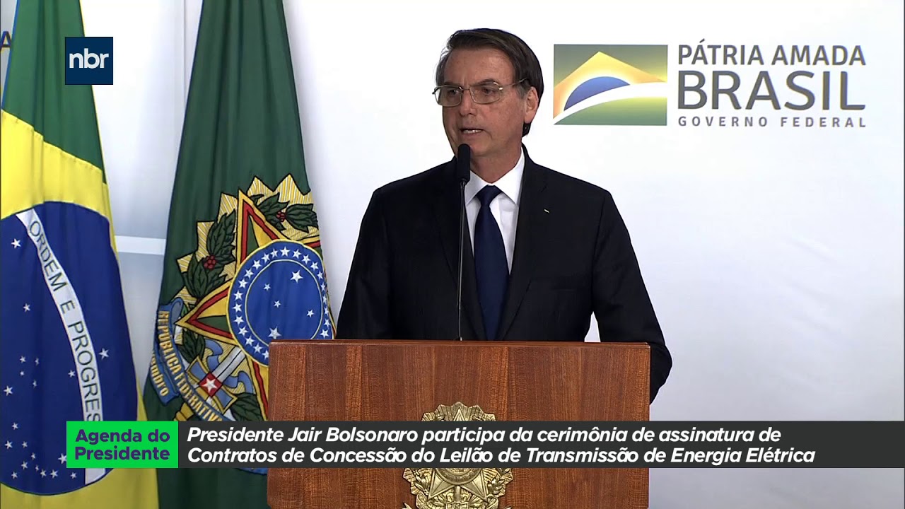 linhas das mãos Presidente Jair Bolsonaro participa da Assinatura de Contratos de Concessão de Linhas de Transmissão
