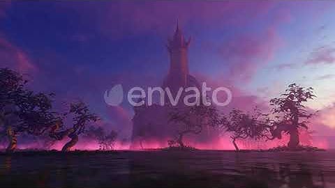 Fantastic Castle In The Magic Fog | Motion Graphics - Videohive template