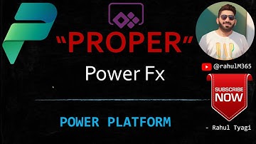 Proper Function | Power Fx | Copilot Studio - Power Apps