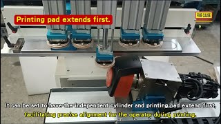 Pad Printer by Horizontal Scraping Type - 5 sets of Independent Printing Pad with Cylinders