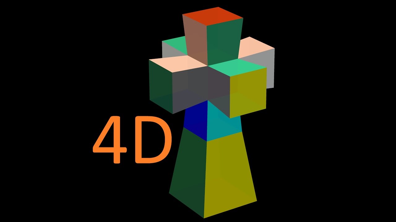 Как нарисовать 4 д куб