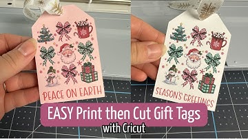 How to make print then cut gift tags with your Cricut
