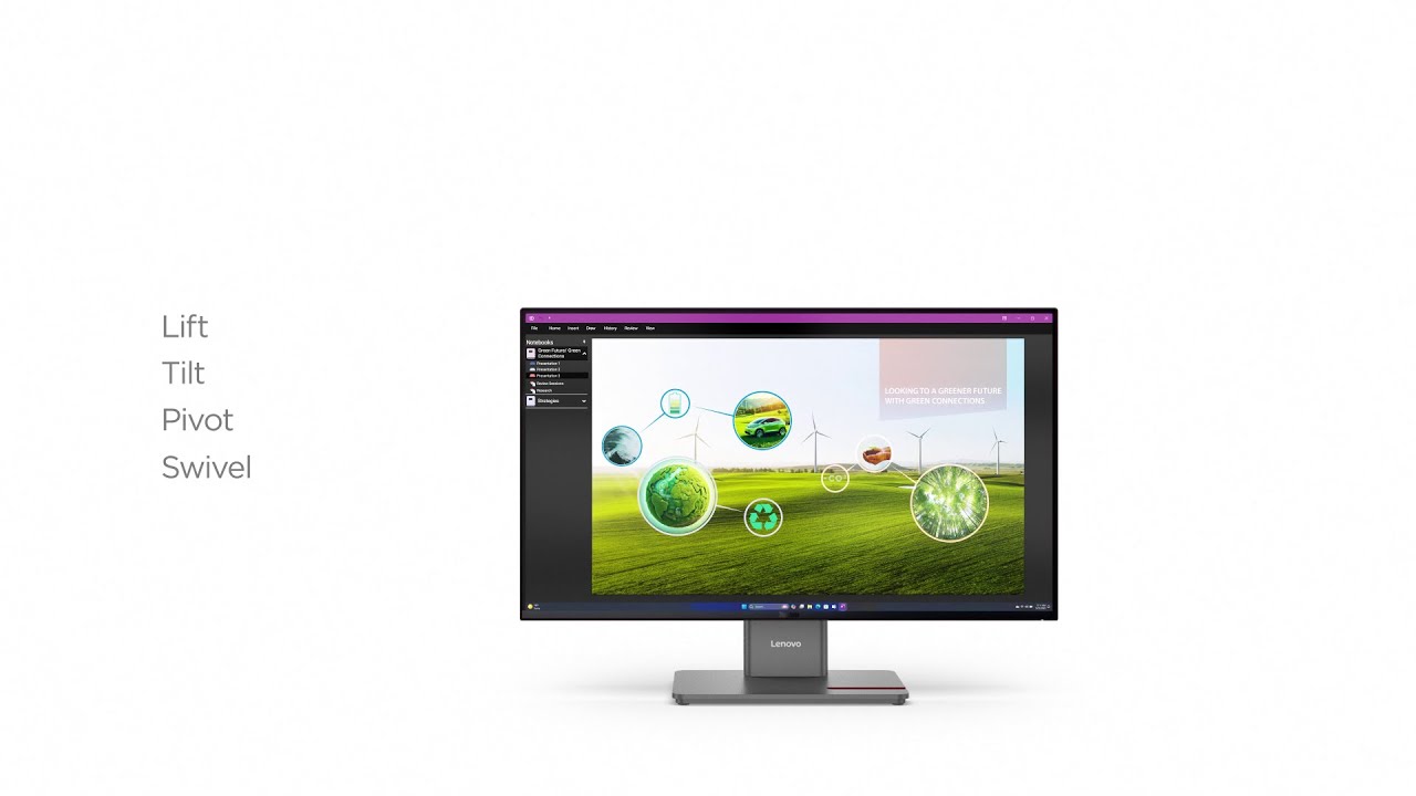 ThinkVision P27q-40 27-inch FHD display with IPS panel, 48-120Hz