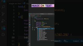 How to Add Image in Text Background using HTML and CSS #css