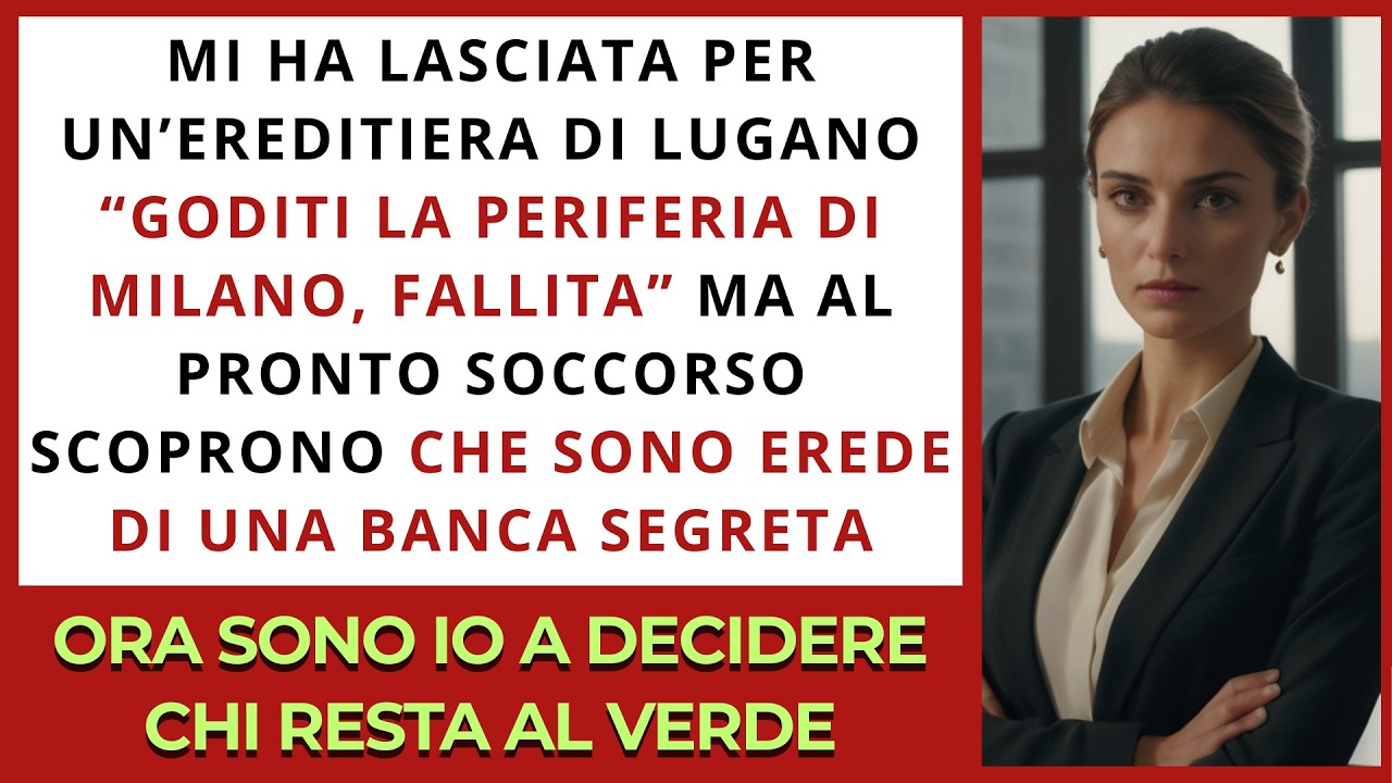 Mi ha lasciata per una milionaria: un esame del sangue rivela che sono erede di dinastia bancaria