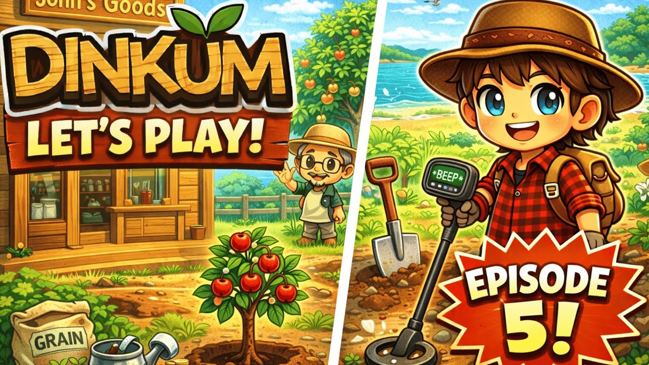 Dinkum Episode 5: Buying our Metal Detector and going Treasure Hunting!