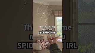 The game is called Spatial Web Shooter!! #spiderman #vr #quest3