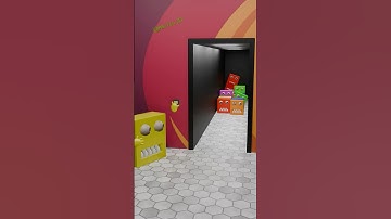 Monster in hallway 🙄🤣 #alinton3d #satisfying #relaxing #asmr #shorts