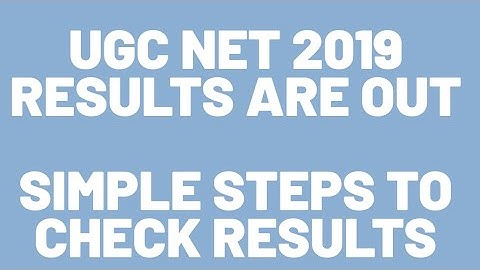 UGC NET 2019 RESULTS DECLARED BY NTA || UGC NET LATEST NEWS || BEST WAY TO STUDY
