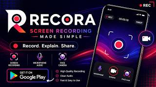 Recora Screen Recorder 📱 | Record Screen, Face Cam & Audio | Android App screenshot 4