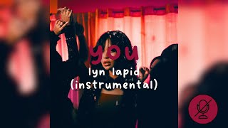 Lyn Lapid - you (Karaoke Instrumental)