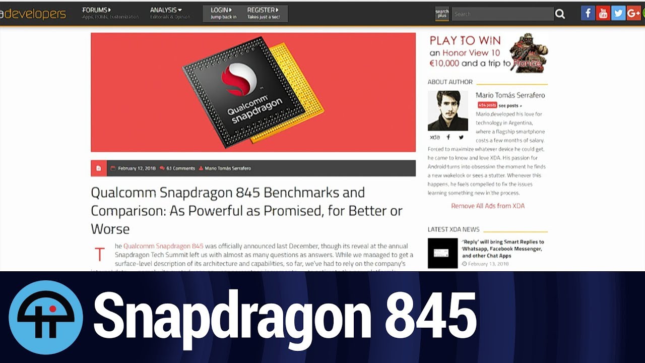 Inside the Qualcomm Snapdragon 845 - YouTube