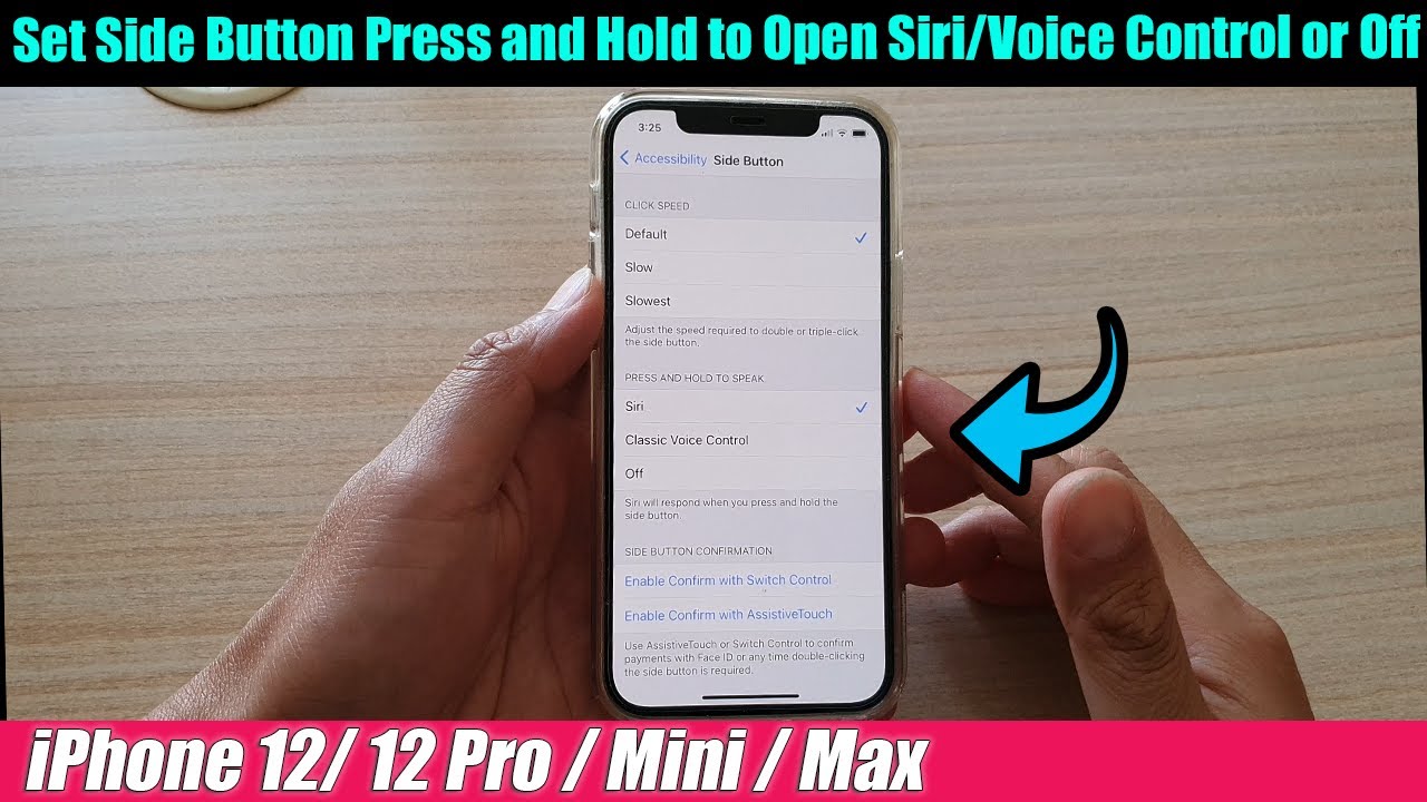 iPhone 12/12 Pro: How to Set Side Button Press and Hold to Open