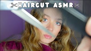 Asmr - Haircut Personal Attention Hairplay Soft Whispers Hair Brushingclippingcutting