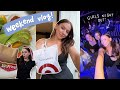 Vlog  shop with me haul bachelorette night lots of chats