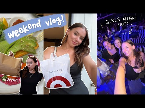 vlog! 💌 shop with me, haul, bachelorette night, lots of chats
