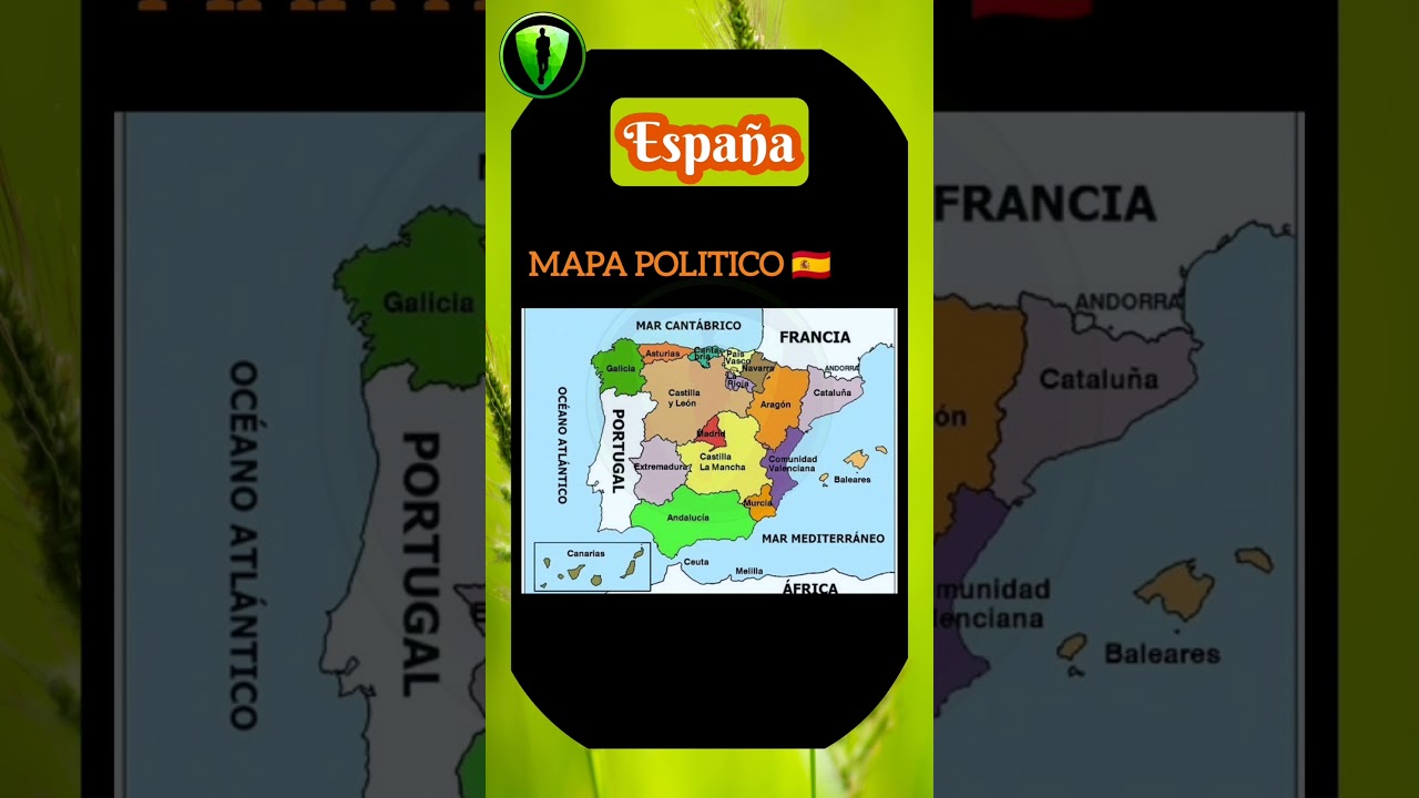 Mapa político de ESPAÑA. Conócelo!!