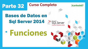 Funciones (32-35) Bases de Datos en Microsoft Sql Server 2012