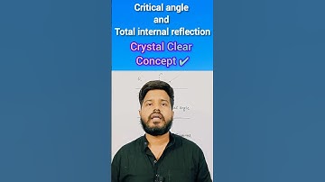 Critical angle and Total internal reflection Concept | #shorts #science #class10 #ytshorts #physics