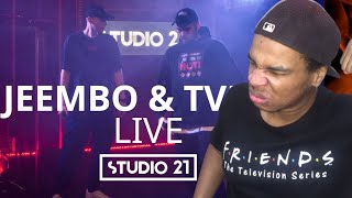 JEEMBO & TVETH | LIVE @ STUDIO 21 ( Reaction )