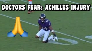 Marlon Humphrey ACHILLES INJURY Vs Browns  Browns Vs Ravens 2023 highlights