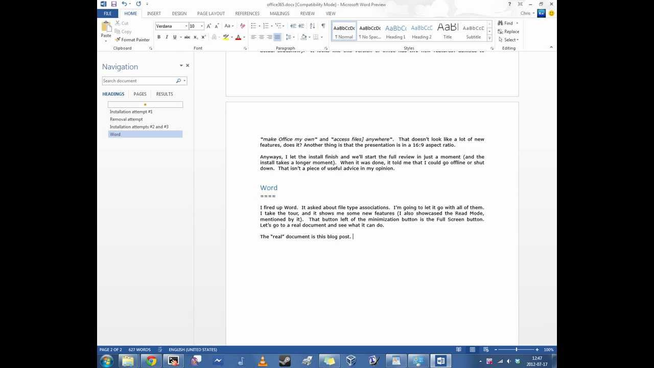 Office Reimagined: Word 2013 - YouTube