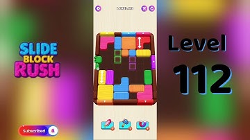 Slide Block Rush Level 112 Walkthrough 🧩 | SolutionGuruji 🎮