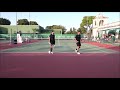 Top Tennis Training vs Malta Davis Cup Team - Doubles Tennis Match