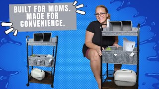 2 in 1 Diaper Caddy Cart – Best Nursery Organizer